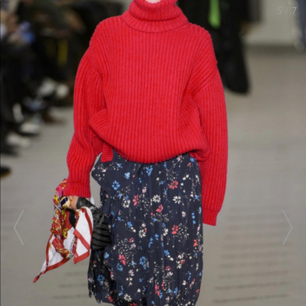 Balenciaga oversized wool turtleneck sweater